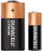 Two Duracell Specialty Batteries of different sizes