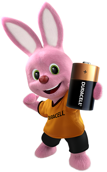Duracell Bunny introducing the Duracell D sized Alkaline Battery