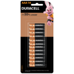 Duracell Alkaline AAA size Batteries in a 14-piece pack