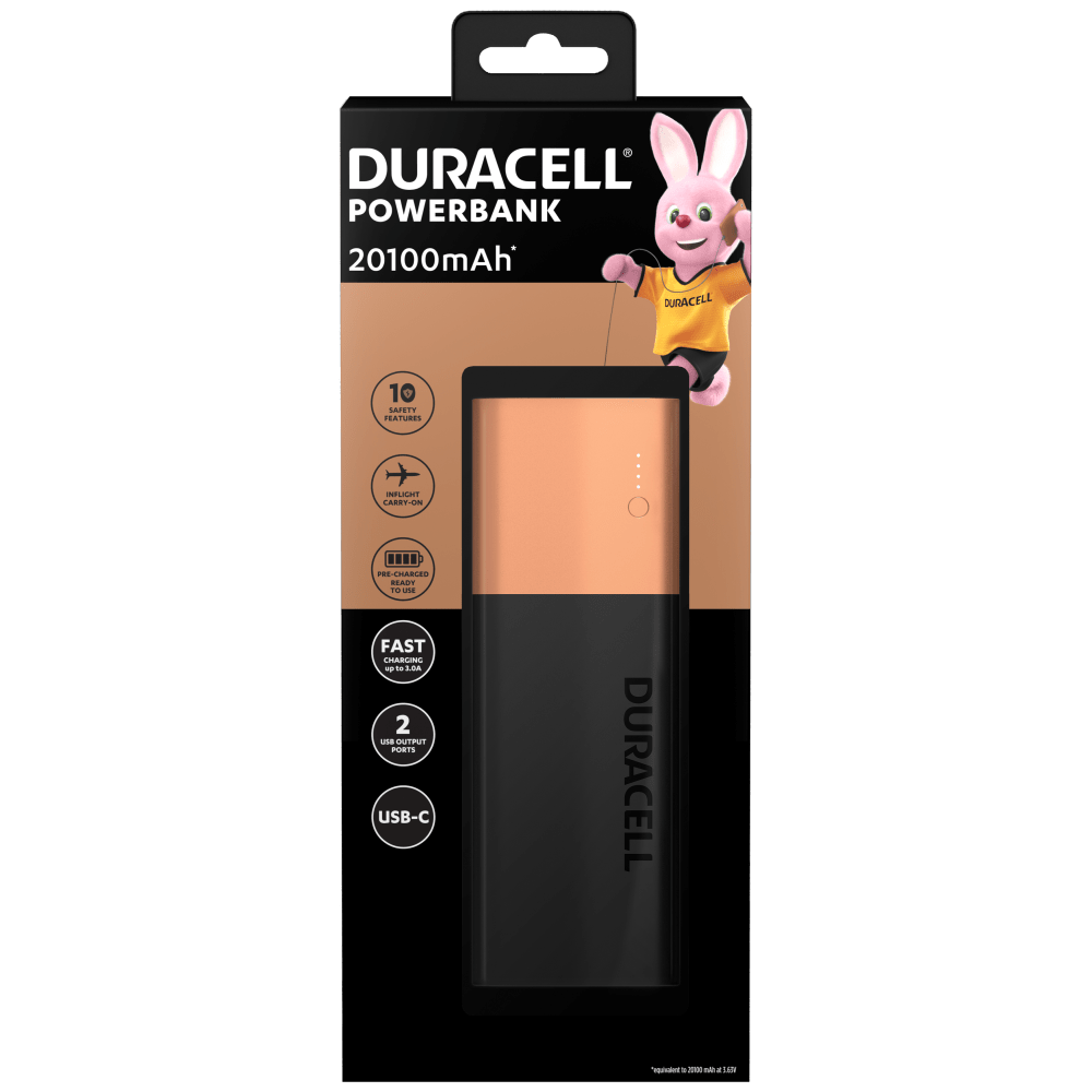 Duracell Powerbank 20100mAh in a package