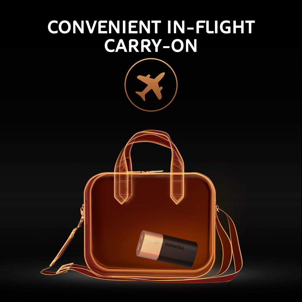 Duracell Power banks flight approved for the carry on luggage on a flight