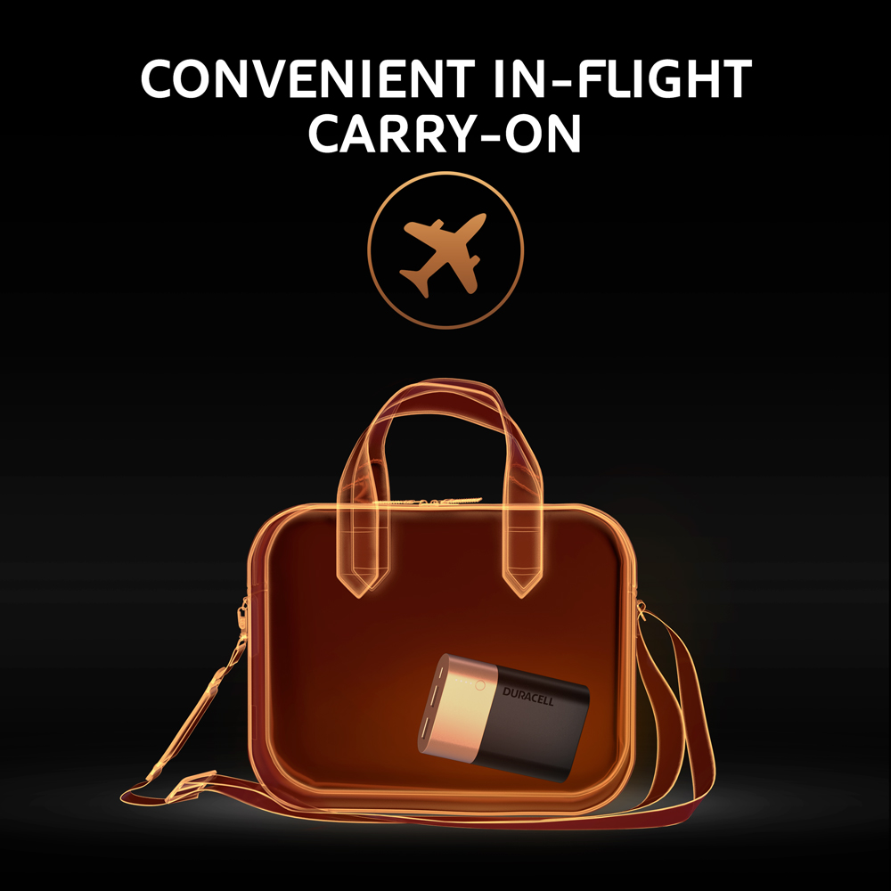 Convenient in flight carry-on luggage graphic