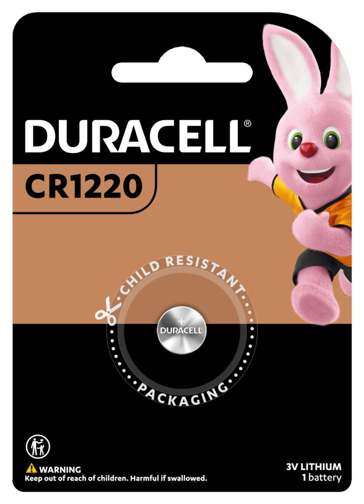 Piles CR1220 3V Lithium Duracell X 1